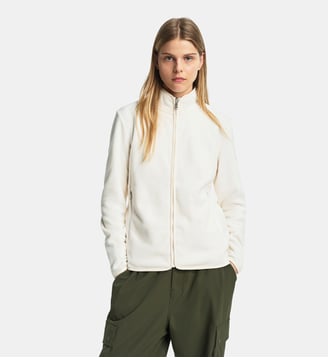 Veste polaire col montant fermeture éclair T-KIT - Aigle - Blanc crème