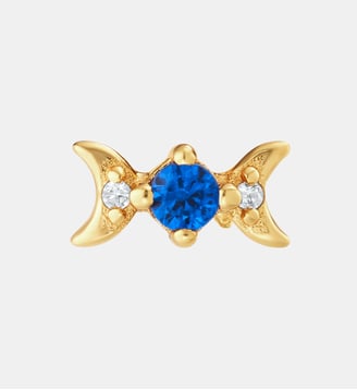 Puce Luna Bleu Nuit - Nebuleuse Bijoux - Or