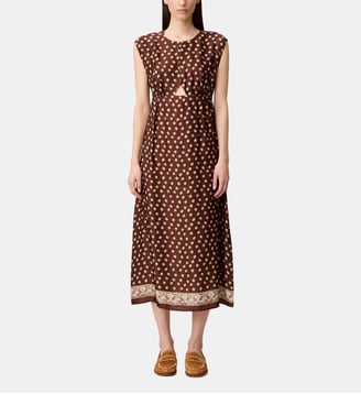 Robe longue imprimée - Claudie Pierlot - Print fonce