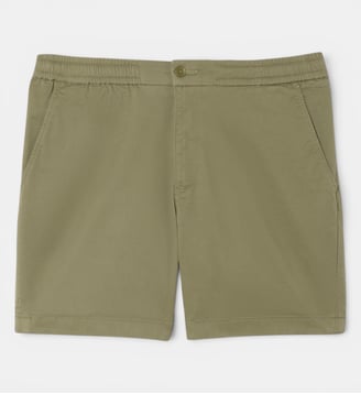 Short regular fit coton stretch - Lacoste - Vert kaki