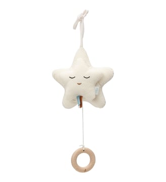 Peluche musicale Star - Jollein - Écru