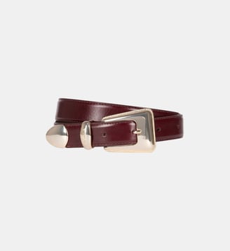 Ceinture en cuir - The Kooples - Bordeaux