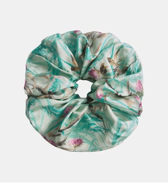Chouchou Giga Scrunchie Heath Menta - La DoubleJ - Menthe