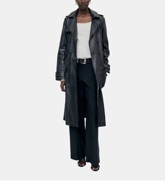 Trench long en cuir The Kooples