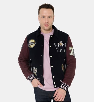 Blouson en cuir DEAREST - Chevignon - Bleu marine