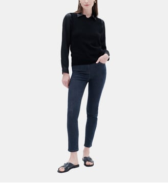 Pantalon tom b - Motif uni - Coupe slim - Caroll - Denim double stone