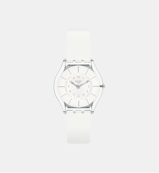 Montre Skin Blanc SS08K102-S14 - Swatch - Transparent