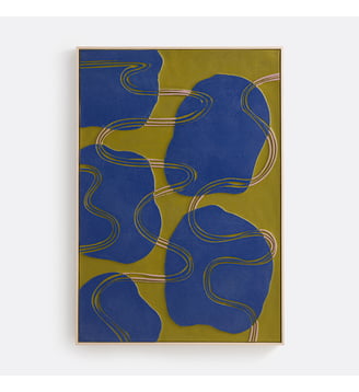 Toile peinte, motif abstrait, 70 x 100 cm La Redoute Interieurs