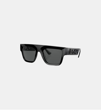 90s Vintage Logo Sunglasses - Versace - Noir