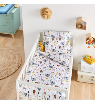 Housse de couette bébé en coton bio - La Redoute Interieurs - Multicolore