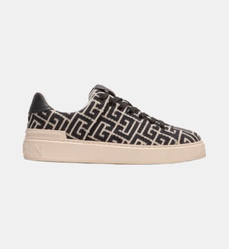 Baskets B-Court en jacquard monogramme - Balmain - Black