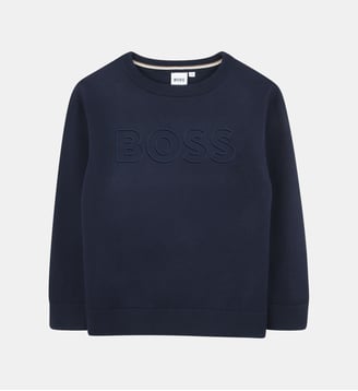 Pull à manches longues - BOSS Kidswear - Bleu cargo