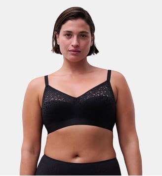 Soutien-gorge sans armature maintien maille douce - Chantelle - Noir