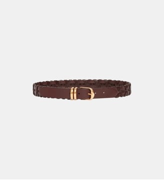Ceinture en Cuir Tressé - Vanessa Bruno - Marron