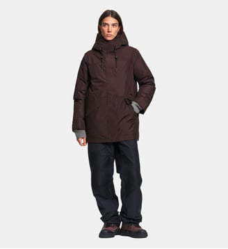 Parka mi-longue matelassée imperméable GORE-TEX - Aigle - Chocolat