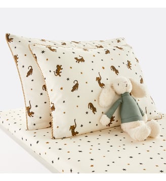Taie d'oreiller bébé 50% coton recyclé - La Redoute Interieurs - Multicolore