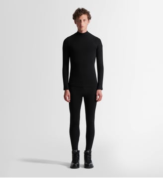 Sous-Pull Owen col montant coupe ajustée - Fusalp - Noir