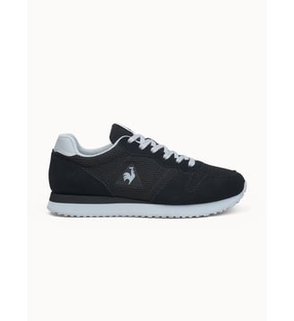 Sneakers retro-running en mesh et suede Essor - Le Coq Sportif - Black