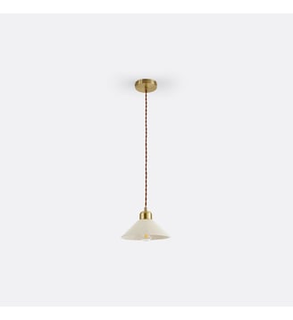 Suspension en céramique Ø20 cm - La Redoute Interieurs - Ecru