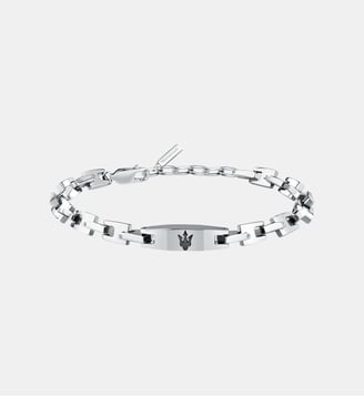 Bracelet Iconic Argenté JM425AVD105-PAR - Maserati - Black stainless steel