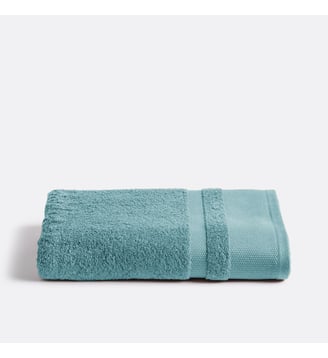 Drap de bain coton Égyptien 600g/m2 - La Redoute Interieurs - Bleu paon