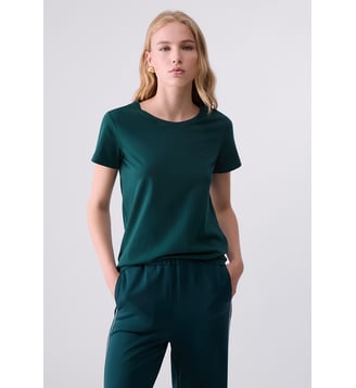 T-shirt avec logo - Liu Jo - Vert foncé