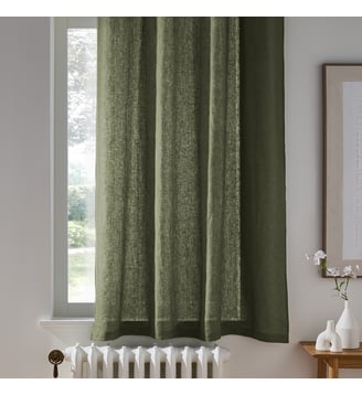 Rideau radiateur lin lavé à oeillets La Redoute Interieurs