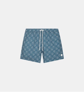 Maillot de bain Ian monogram - Jott - Mono bleu jeans