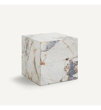 Bout de canapé cube en marbre - AM.PM - Marbre