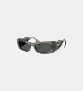 Lunettes de soleil Œil de chat VE4481 - Versace - Transparent pailleté gris