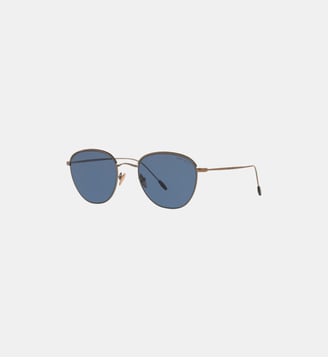 Lunettes de soleil Carré AR6048 - Giorgio Armani - Bleu