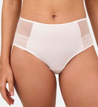 Culotte haute Nudité lys - Maison Lejaby - Blanc