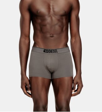 Lot de trois boxers couleur unie - Diesel - Noir et gris