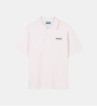 Polo avec imprimé siglé - Kenzo Kids - Off white