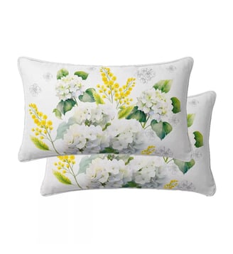 Lot de 2 taies percale de coton - Garnier Thiebaut - Mimosa