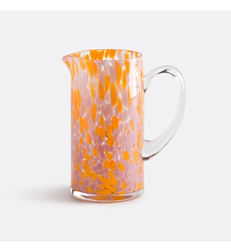 Carafe en verre moucheté - La Redoute Interieurs - Orange et rose