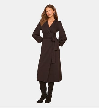 Robe Maille Droite En Coton Mélangé Philipine - Maison 123 - Noir