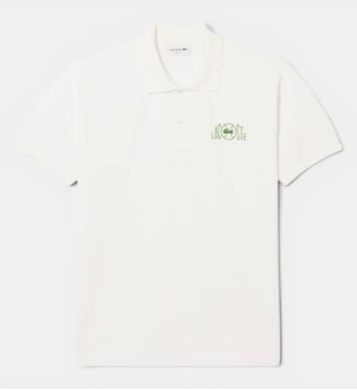 Polo classic fit marquage graphique - Lacoste - Blanc