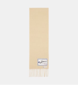 Écharpe À Franges Étiquette 22 Faubourg En Laine - Lanvin - Blanc