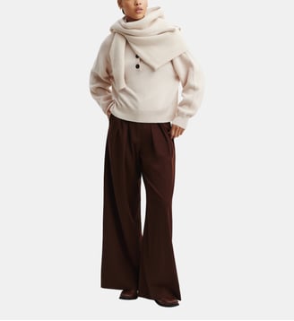 Pull camionneur boutonné - Bompard - Cream