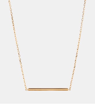 Collier Anagramme double jonc sur chaîne. - JEM - Jaune
