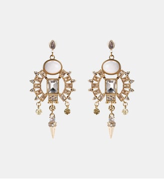 Boucles d'oreilles pendantes avec perles ROMANSS - Hipanema - Blanc
