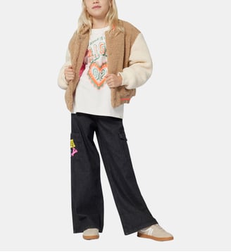 Veste bicolore - Billieblush - Écru et beige