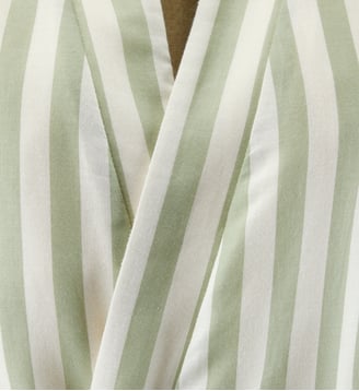 Peignoir long en satin de coton - Desforges - Amande