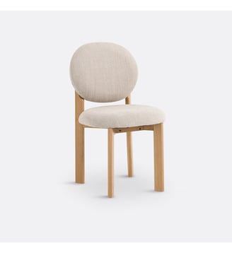 Chaise organique chêne - La Redoute Interieurs - Beige chiné