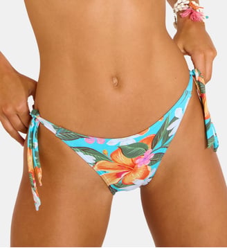 Bas de maillot culotte nouée Dasia - Banana Moon - Bleu turquoise