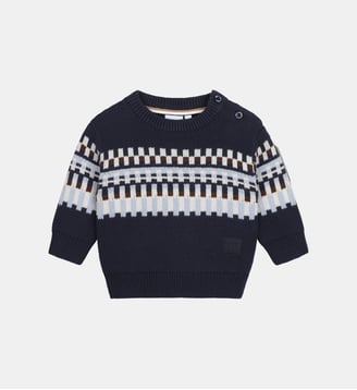 Pull tricot - BOSS Kidswear - Bleu cargo