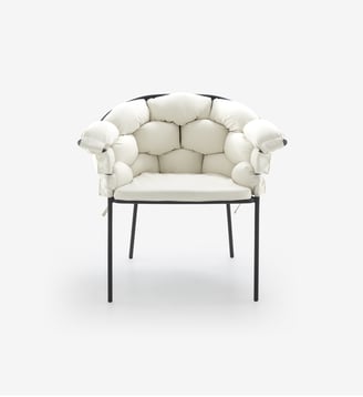 FAUTEUIL SERPENTINE by Eléonore Nalet - Cinna - Blanc