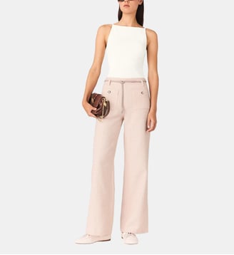 Pantalon en tweed - Maje - Rose