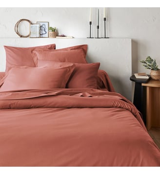 Housse de couette unie coton biologique La Redoute Interieurs